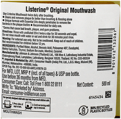 Listerine Original Mouthwash 500Ml